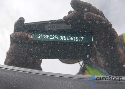 2024 Honda Civic Sport из США, поврежденный, VIN 2HGFE2F50RH561917